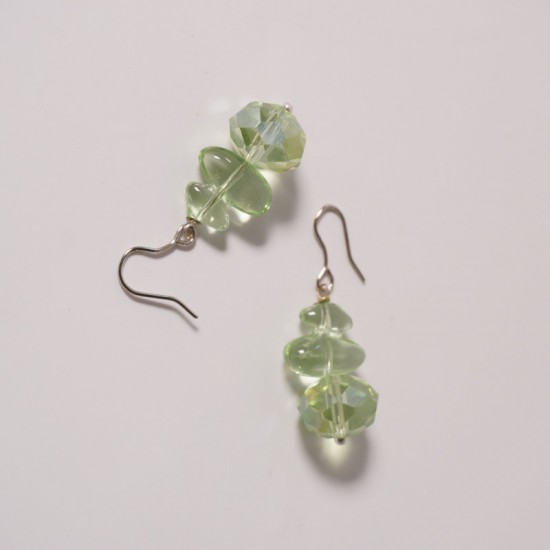 Green Drop Earrings