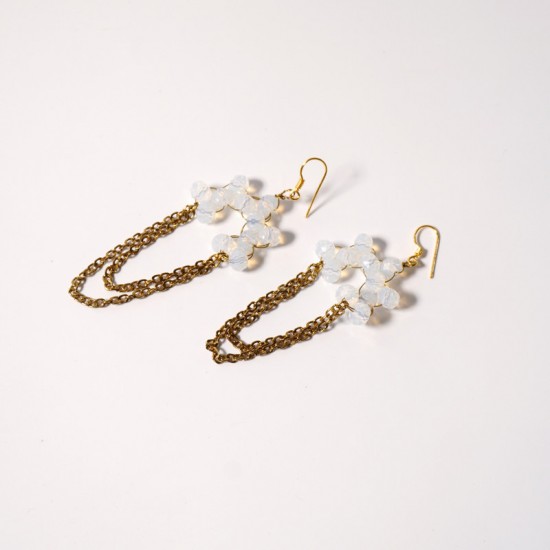 Pearl Daisy Earrings